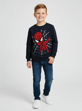 Heroic Spider-Man Graphic Winter Sweatshirt For Boys